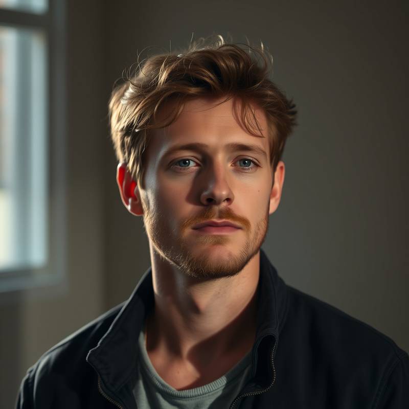 Portræt af Magnus Andersen, en tidligere studerende hos Kreativ Lyd.